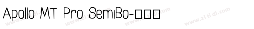 Apollo MT Pro SemiBo字体转换